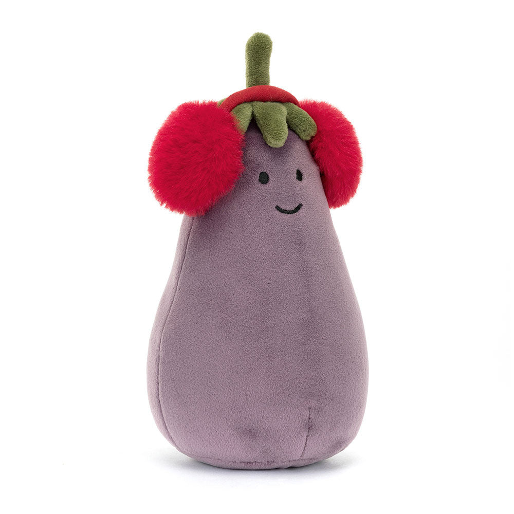 Christmas Seasonal JellyCat Plush Eggplant